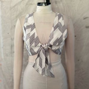 Tie Front Crop Top